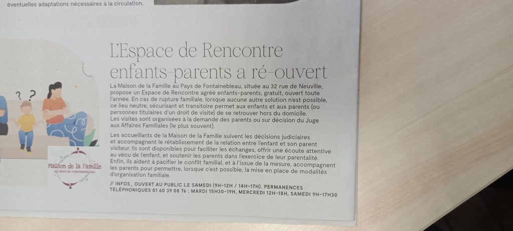 Article du journal le Bellifontain